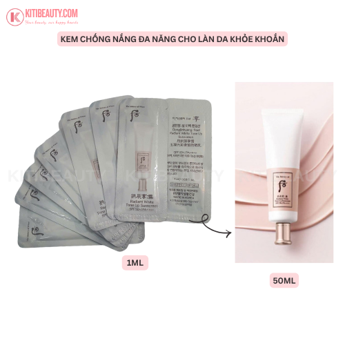 Kem chống nắng Whoo nâng tông Gongjinhyang Seol Radiant White Tone Up Sunscreen SPF50+,PA++++ (sample gói 1ml)